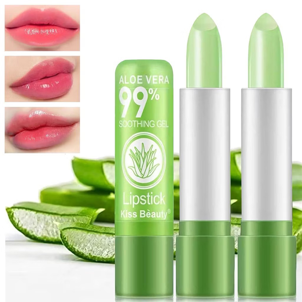 Lip Balm ALOE VERA 99% BPOM - Lipstick Soothing Gel - Lipbalm Pelembab Bibir lipstik lipgloss aloeve