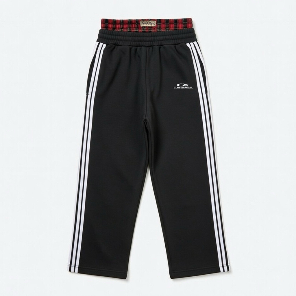 CA Double Waist Sweatpants Black