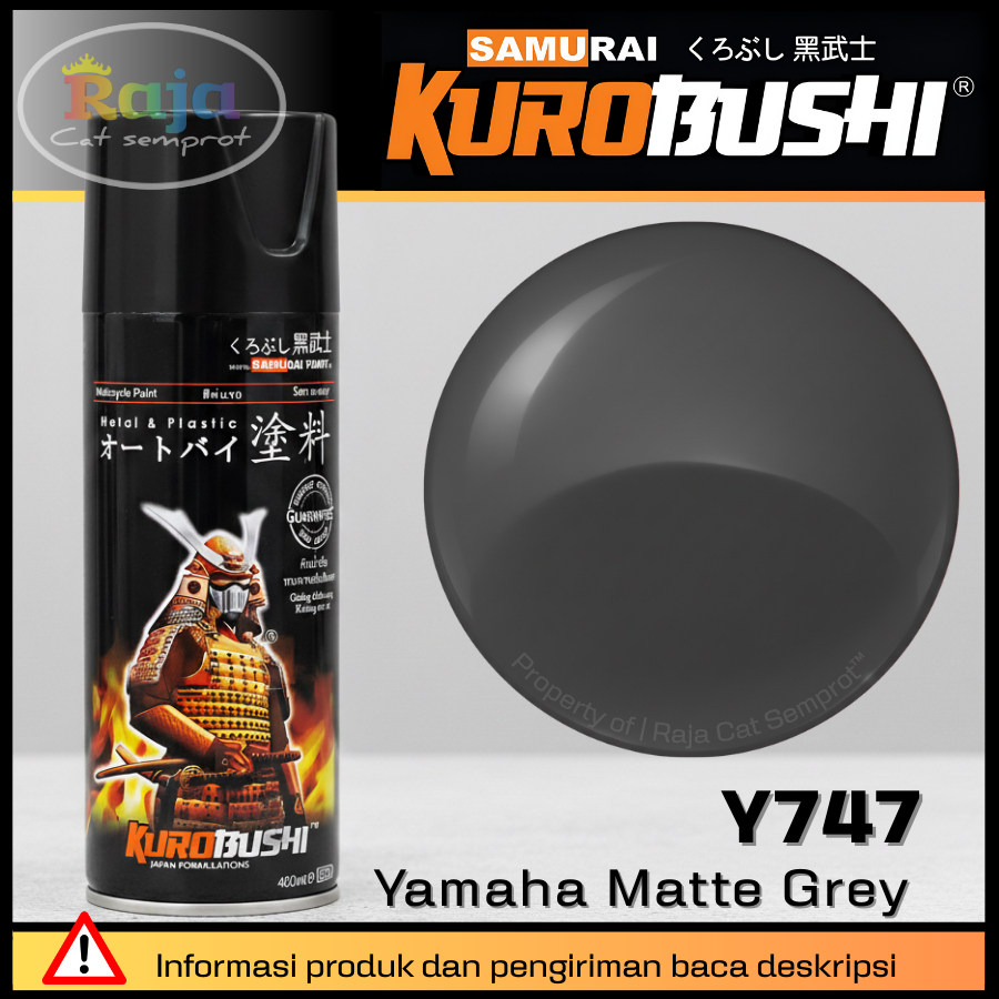 Samurai Paint : Yamaha Matte Grey - Y747*