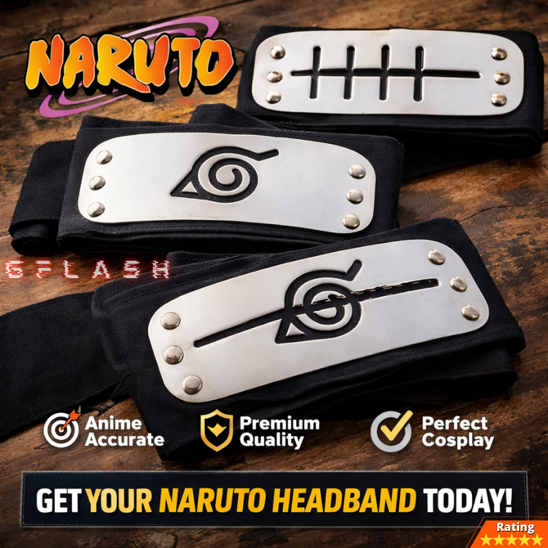 Headband Naruto Akatsuki Pain Itachi Konoha Cosplay Anime – Ikat Kepala Ninja Metal Plate Premium un