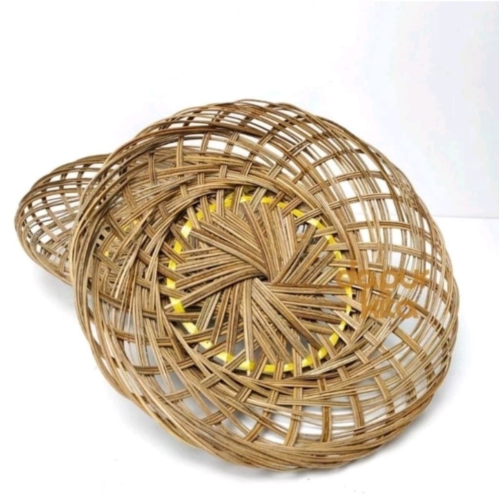 Piring Lidi mini Anyaman 18 cm Piring Anyaman Lidi Kelapa Piring makan piring Saji Piring Lidi Rotan