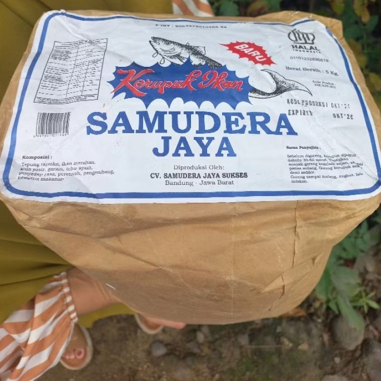 kerupuk ikan tenggiri cap samudra no2 berat 5kg