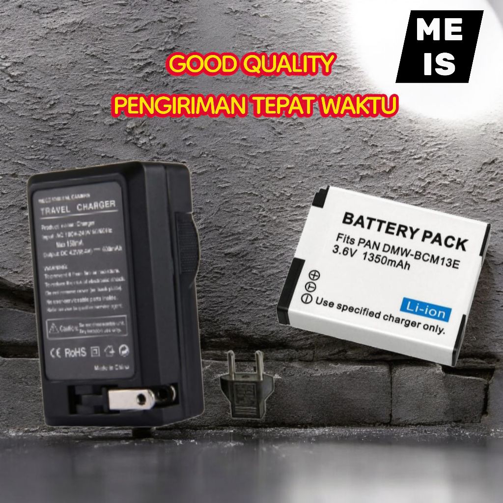 Baterai & Charger Lumix DMW BCM13 BCM13E DC TS7 DMC FT5 TS5 TZ0 TZ41 ZS40 TZ60 TZ57 ZS50 TZ70 LZ40 -