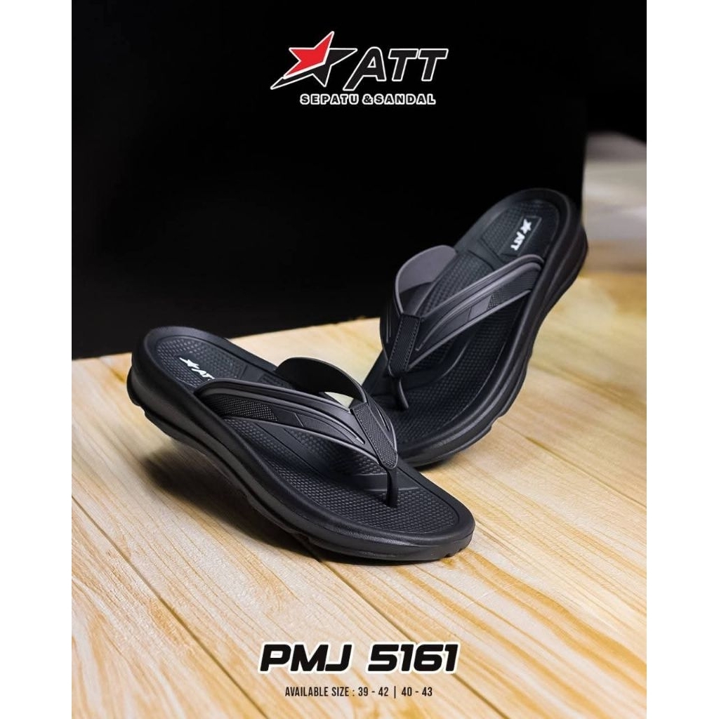 Sandal Pria ATT PMJ 5161 Sandal Jepit Cowok Karet Tebal Empuk Nyaman Dipakai