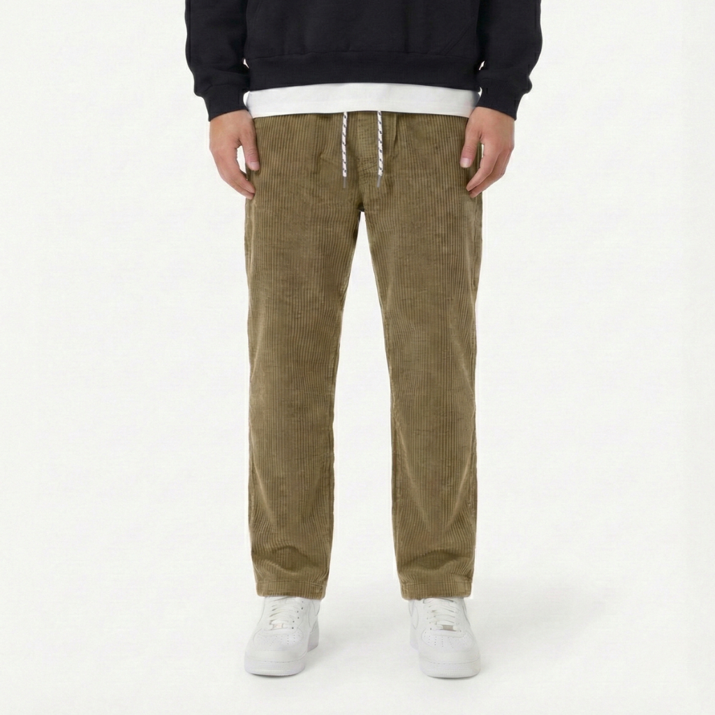 Sunnylands Regular Relaxs Pants  Corduroy - Cream Khaki