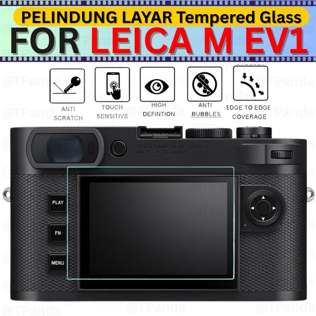 PELINDUNG LAYAR LEICA M-EV1 SAFARI Tempered Glass Screen Protector Camera Anti Gores LCD Kamera Leic