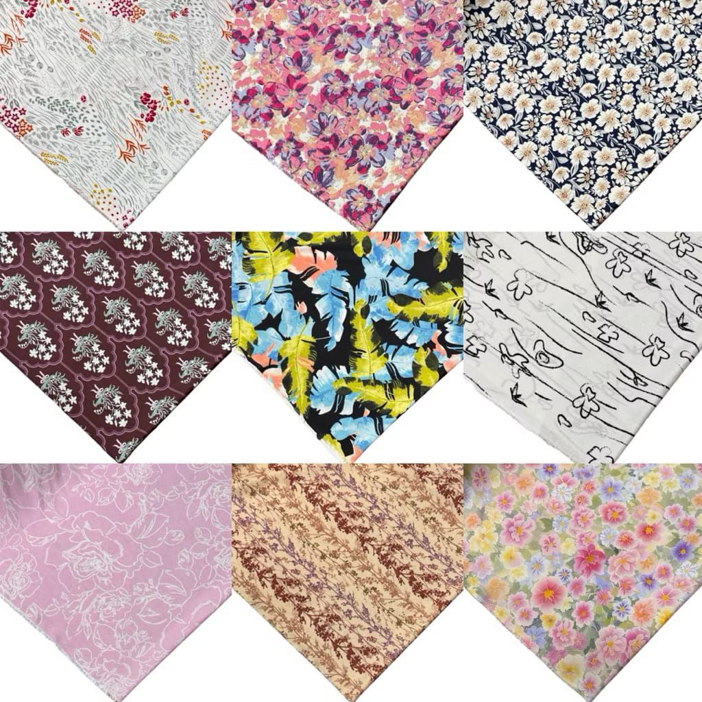 katun rayon katun rayon motif katun rayon premium rayon Viscose rayon Viscose premium bahan piyama b