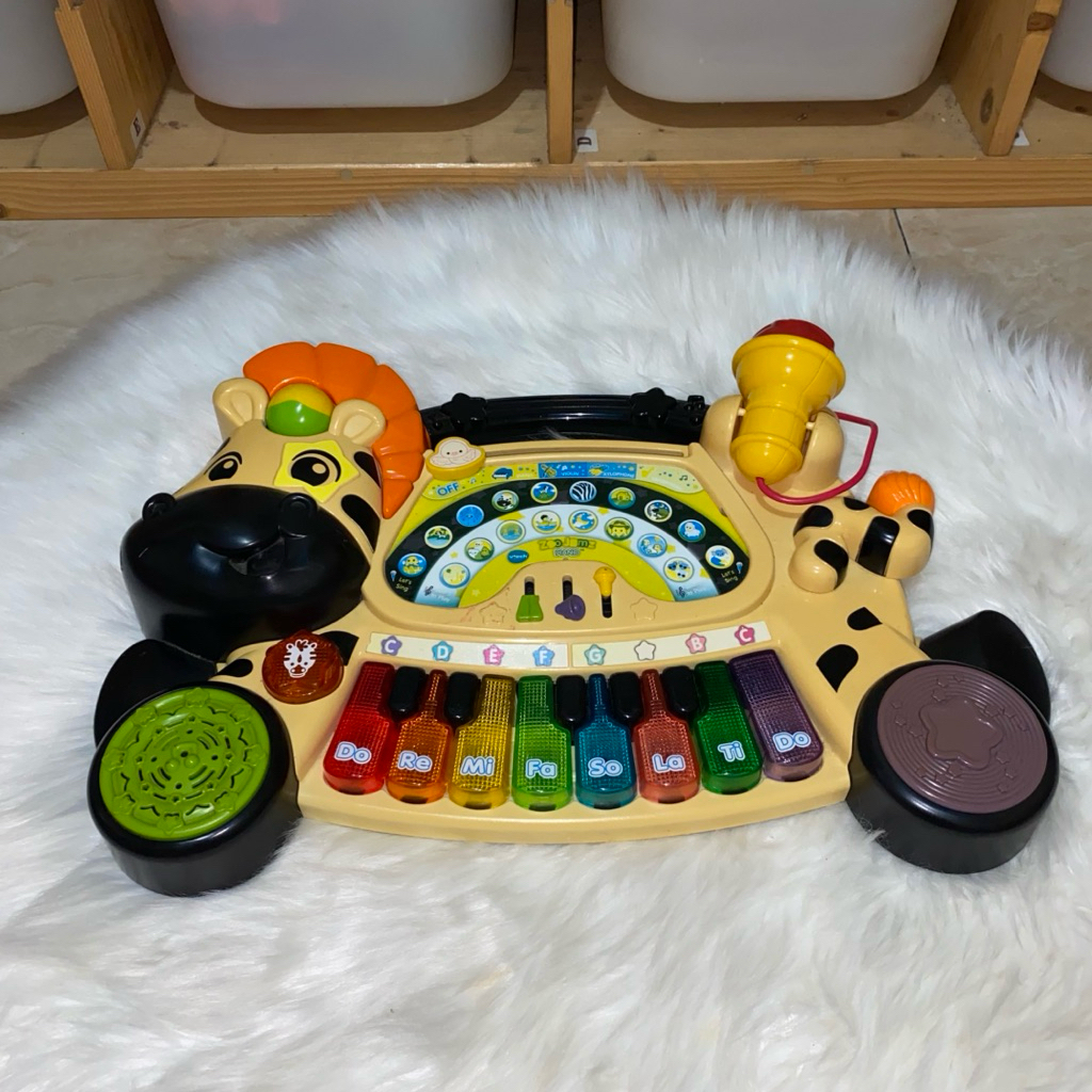 Vtech Zoo Jamz Piano - Mainan Jam Piano Microphone Anak Vtech