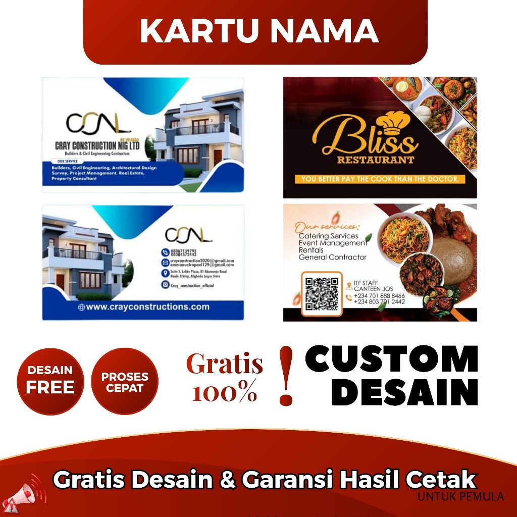 Cetak Kartu Nama / Cetak Kartu Nama Custom / Cetak Kartu Nama Murah
