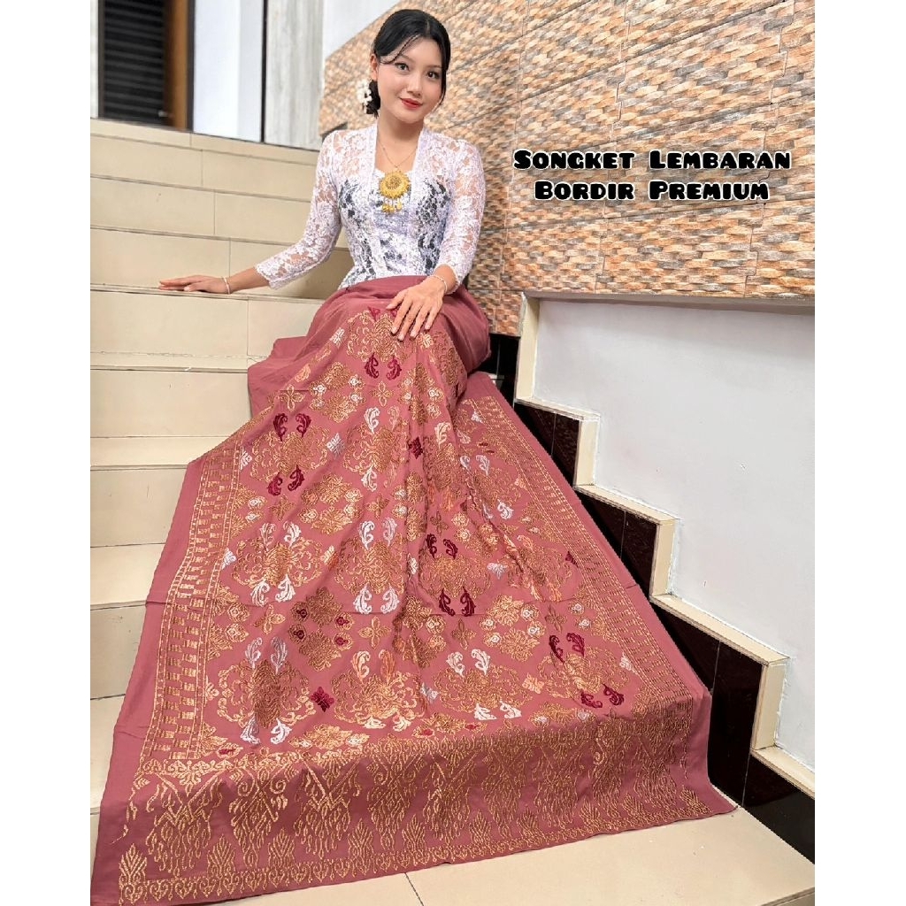 Kamen Bordir Songket Bali | Kamen Bordir Lembaran