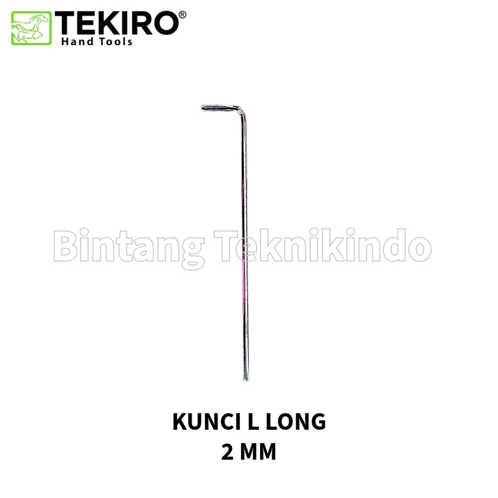 TEKIRO Kunci L Panjang 2 mm Hex Key Long 2mm Satuan Eceran