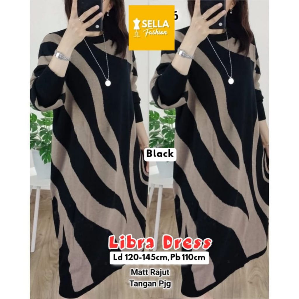 READY COD LIBRA TUNIK RAJUT PREMIUM TUNIK JUMBO TERBARU ATASAN WANITA JUMBO
