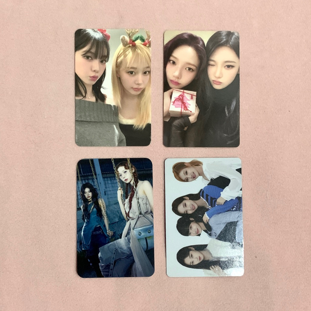 [OFFICIAL] AESP UNIT PHOTOCARD KARSELLE KARINA GISELLE KARNING NINGNING PINK CHRISTMAS RANDOM PACK T