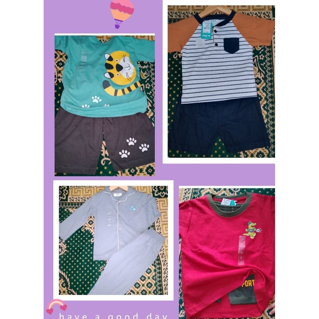 Setelan anak Laki-laki Little M & Little M baby