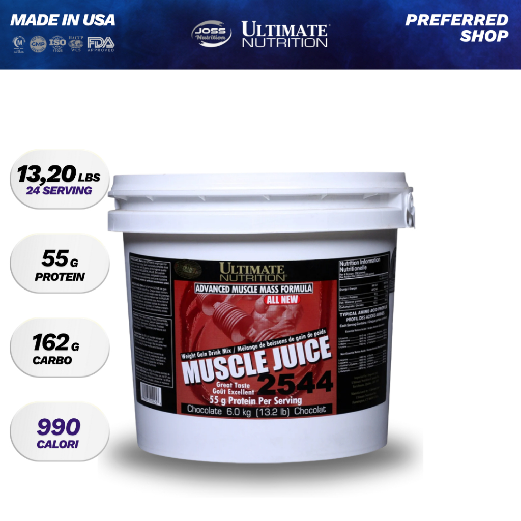 Ultimate Nutrition Muscle Juice 2544 Isi 6KG | Optimal Weight Gainer Ingredients | Import USA - | Su