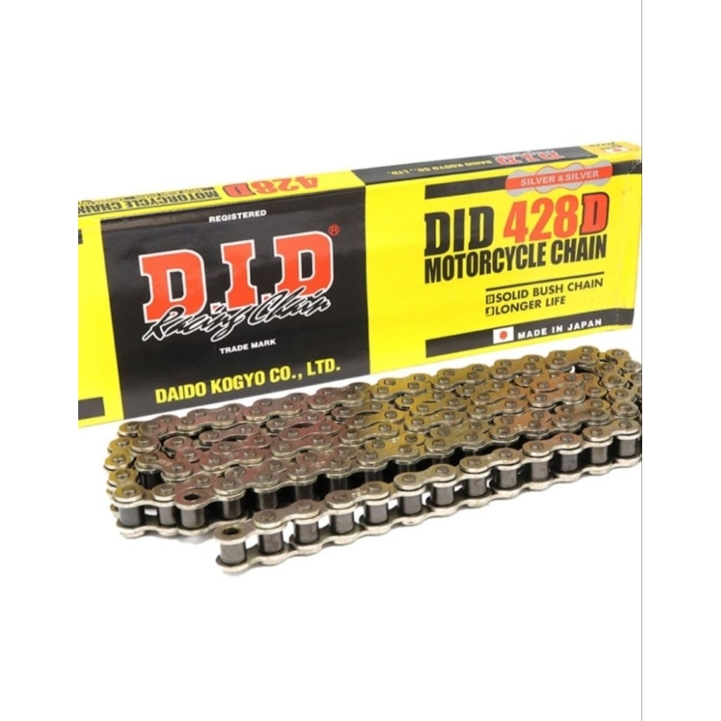 Rantai Motor DID Drive Chain 428-128RB-Silver JAPAN