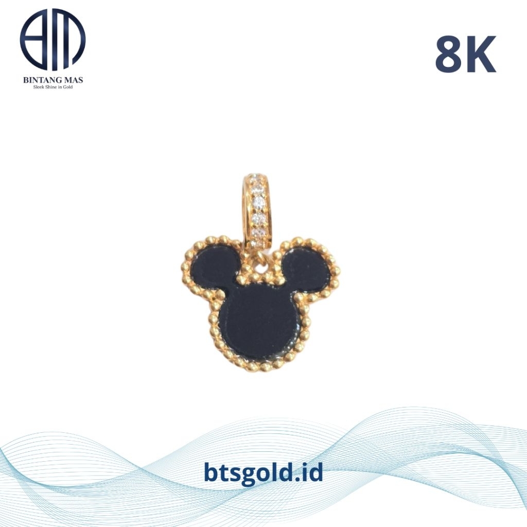 Liontin Emas Charm Mickey Mouse  | 8K