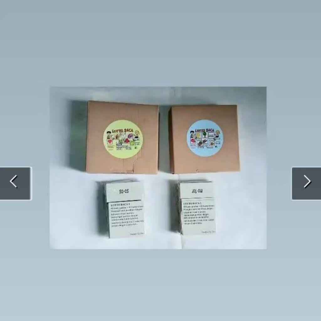 KARTU LOTTO BACA BIRU KUNING/IQ DEVELOPMENT/ALAT TERAPI WICARA