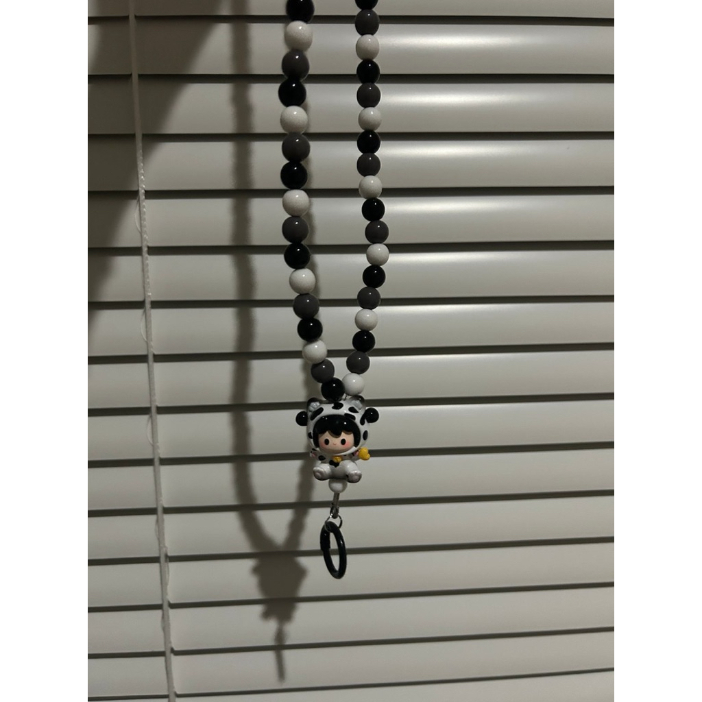 Preloved - Phone Lanyard Bahan Beads UU Meow | Gantungan Lanyard | Gantungan Hp