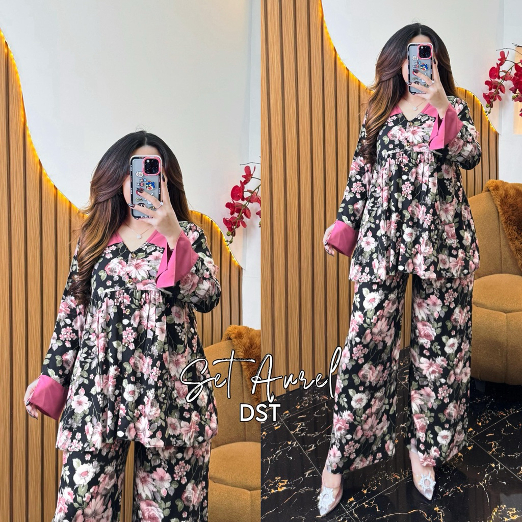 felicitystore.id l  One set premium murah - Aurel  Set bahan Rayon Premium kekinian