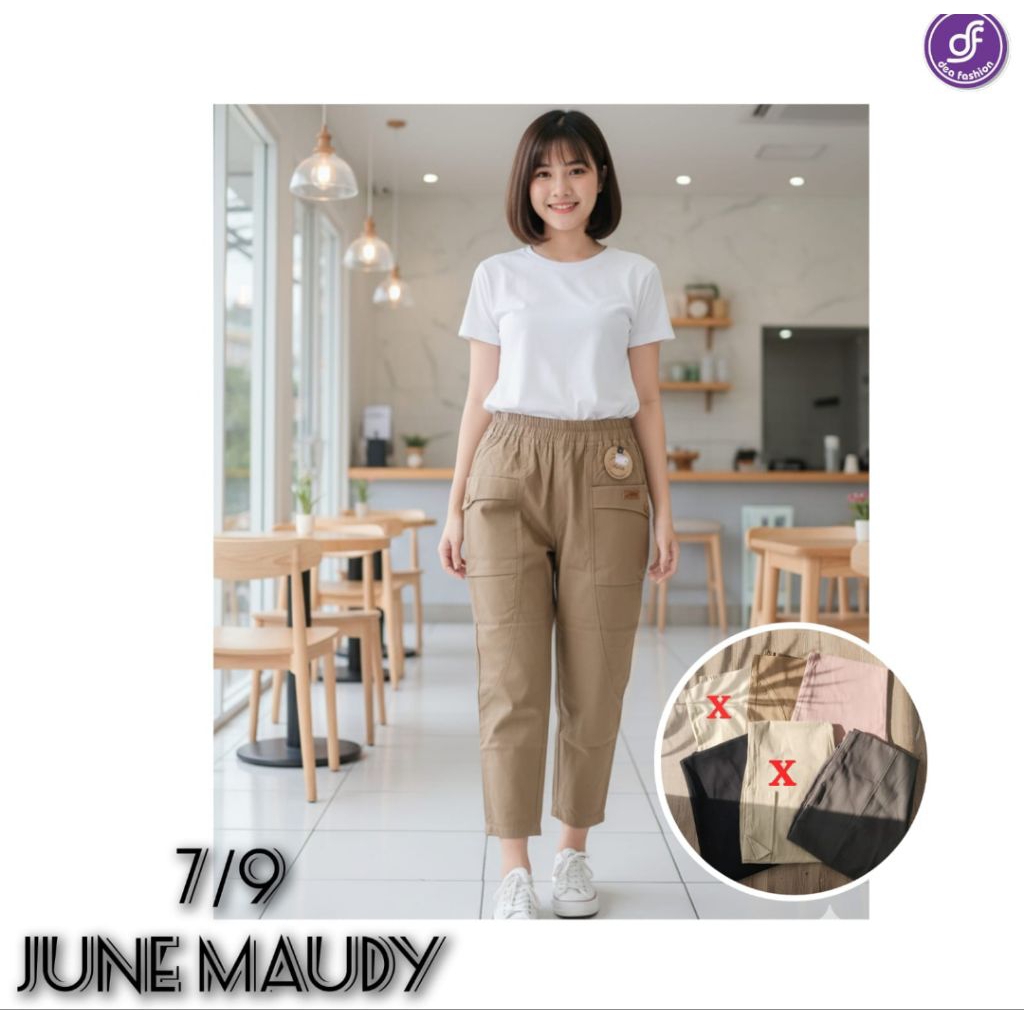 CELANA 7/9 WANITA DEWASA BAHAN KATUN MELAR