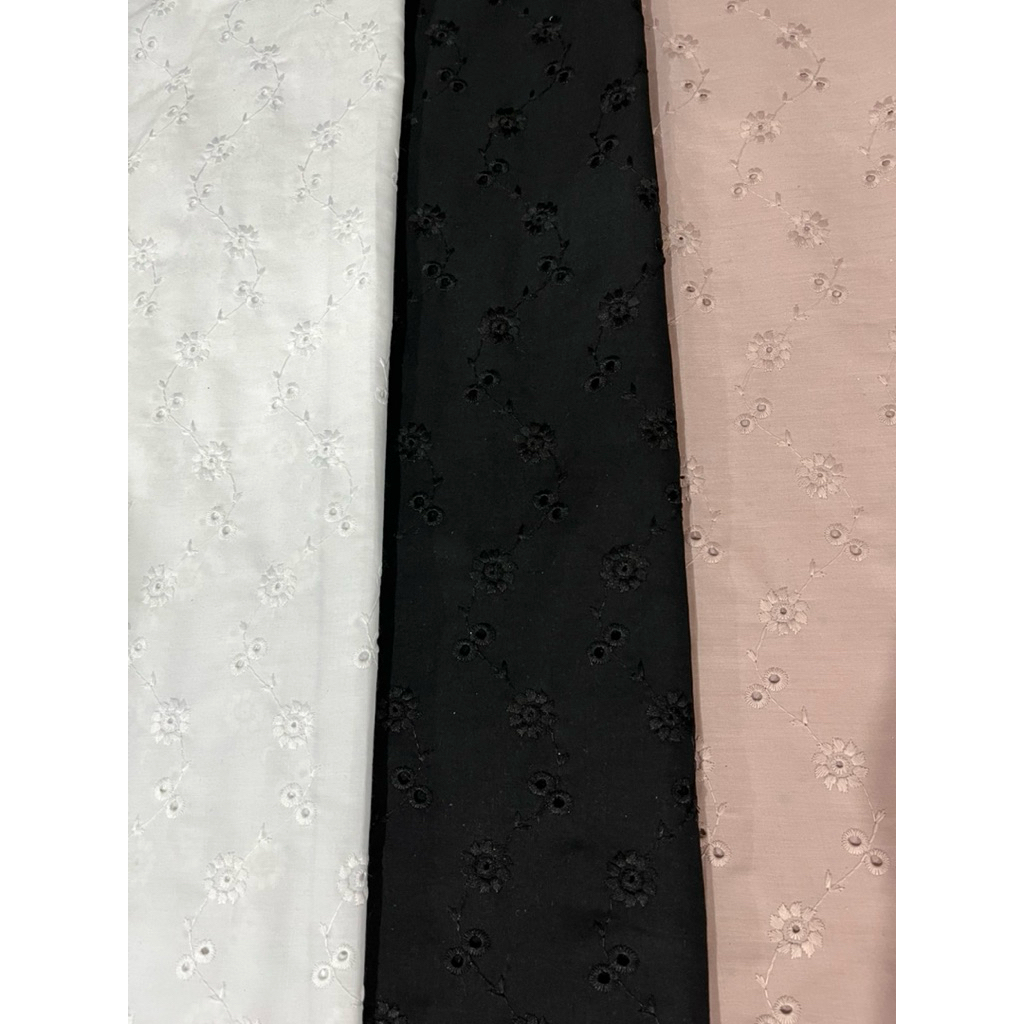 Kain Katun bordir Polos Full Katun