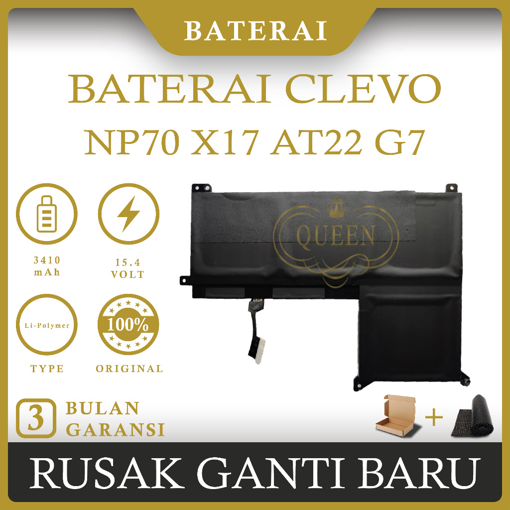 BATERAI LAPTOP AftterShock NP50BAT-4-54 untuk Thunderobot 911M TR HJK F117 untuk Clevo NP70 X15 XS20