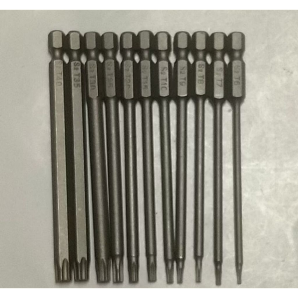 mata obeng bintang 11pcs taiwan