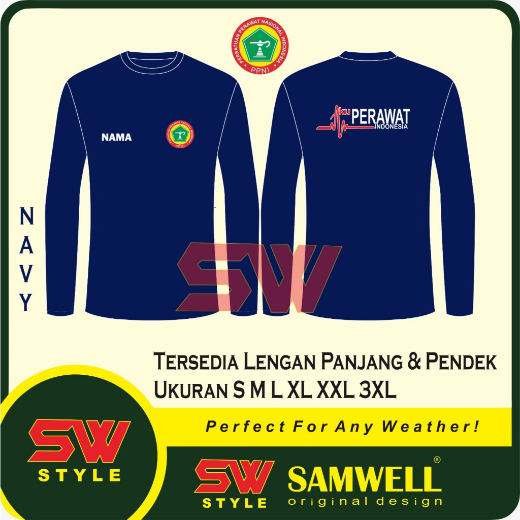 Kaos Tshirt Perawat Terbaru / Kaos Aku Perawat Bisa Custom Free Nama dan Nama Daerah Tersedia Lengan