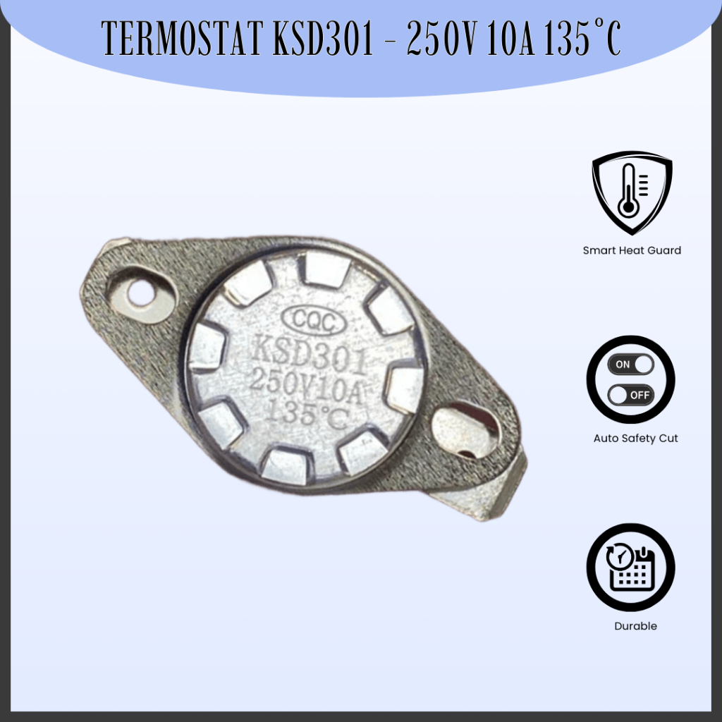 Thermostat KSD301 250V 10A 135°C