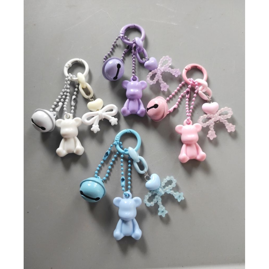 bagcharm bear pita mix / keychain lucu/ keychain premium / keychain korea