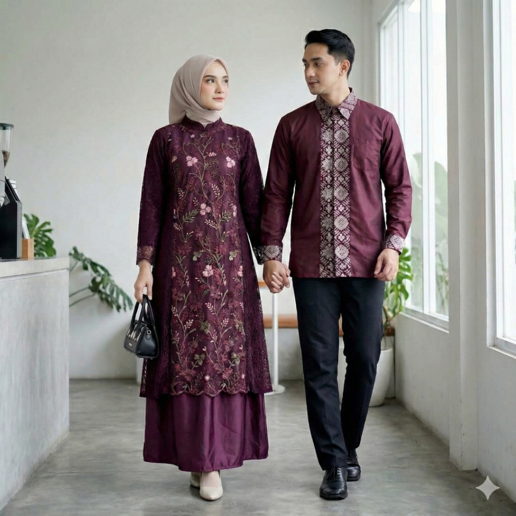 Pakaian Couple Pasangan Suami Istri 2026 Baju Samaan Pacar Lamaran Lgnpanjang 1 Set Pakaian Keluarga