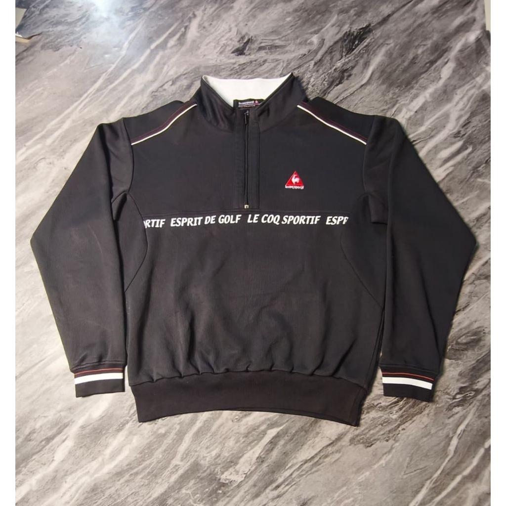 Jaket Le Coq Sportif Half Zipper Winblaker Tracktop  Sport Motoran Branded