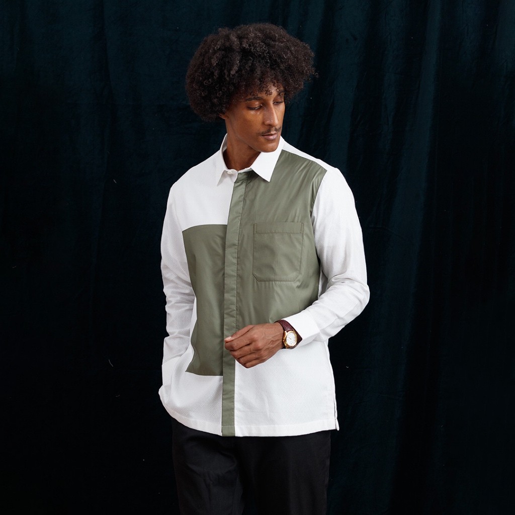 Tiparja - Bonolo Kemeja Tenun Lengan Panjang