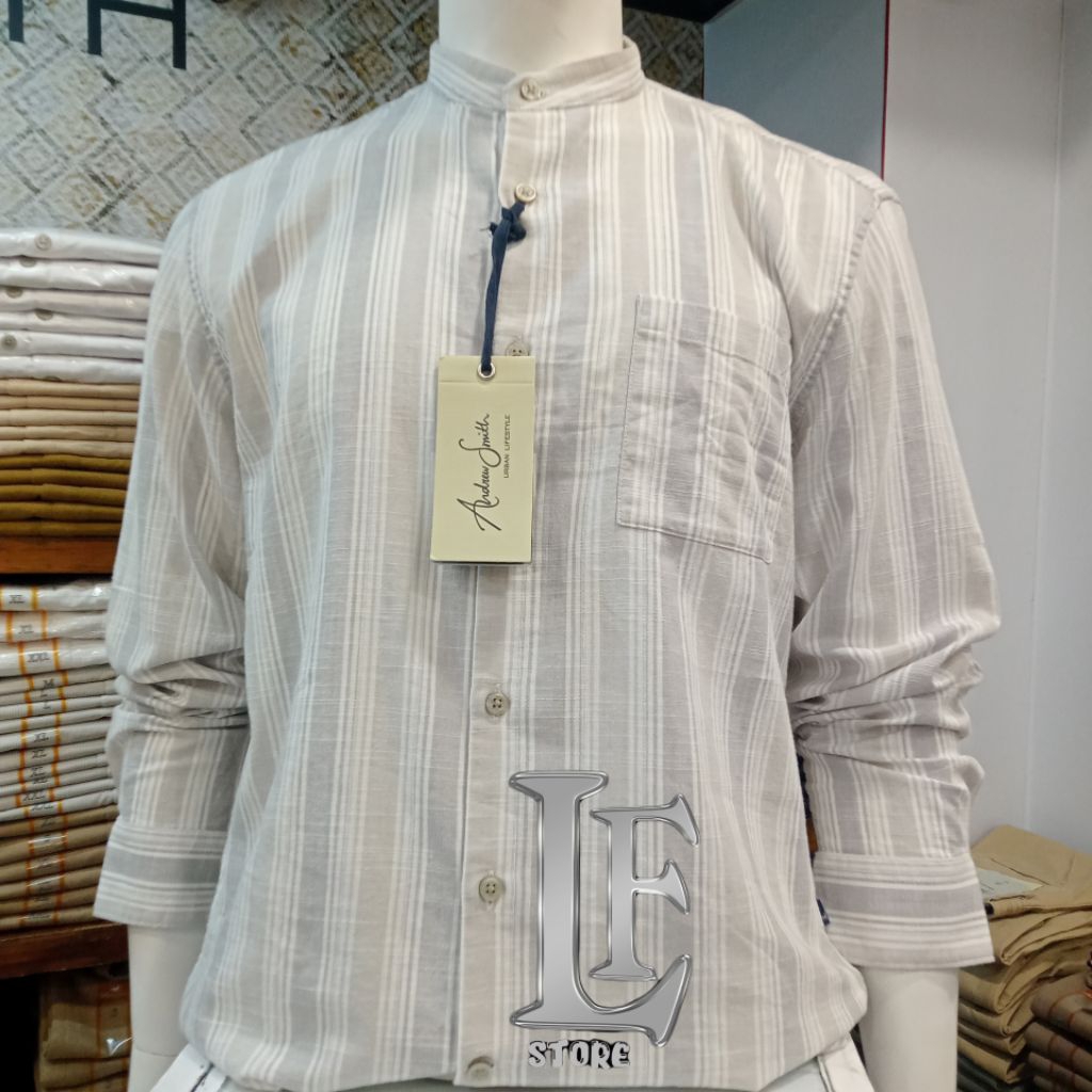 Andrew Smith Kemeja Koko Lengan Panjang AAHAJS 0079J 04C