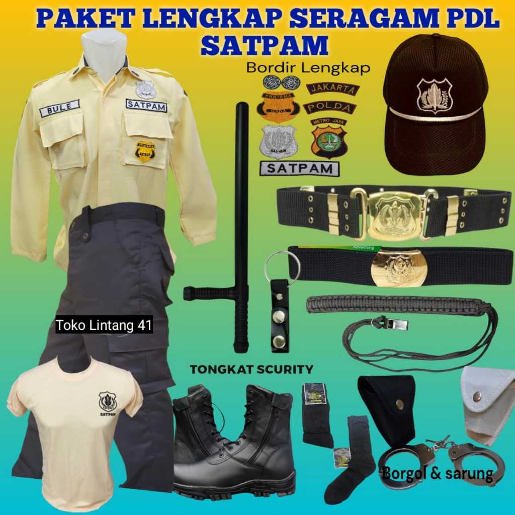 Seragam Satpam PDL PDH  lengkap
