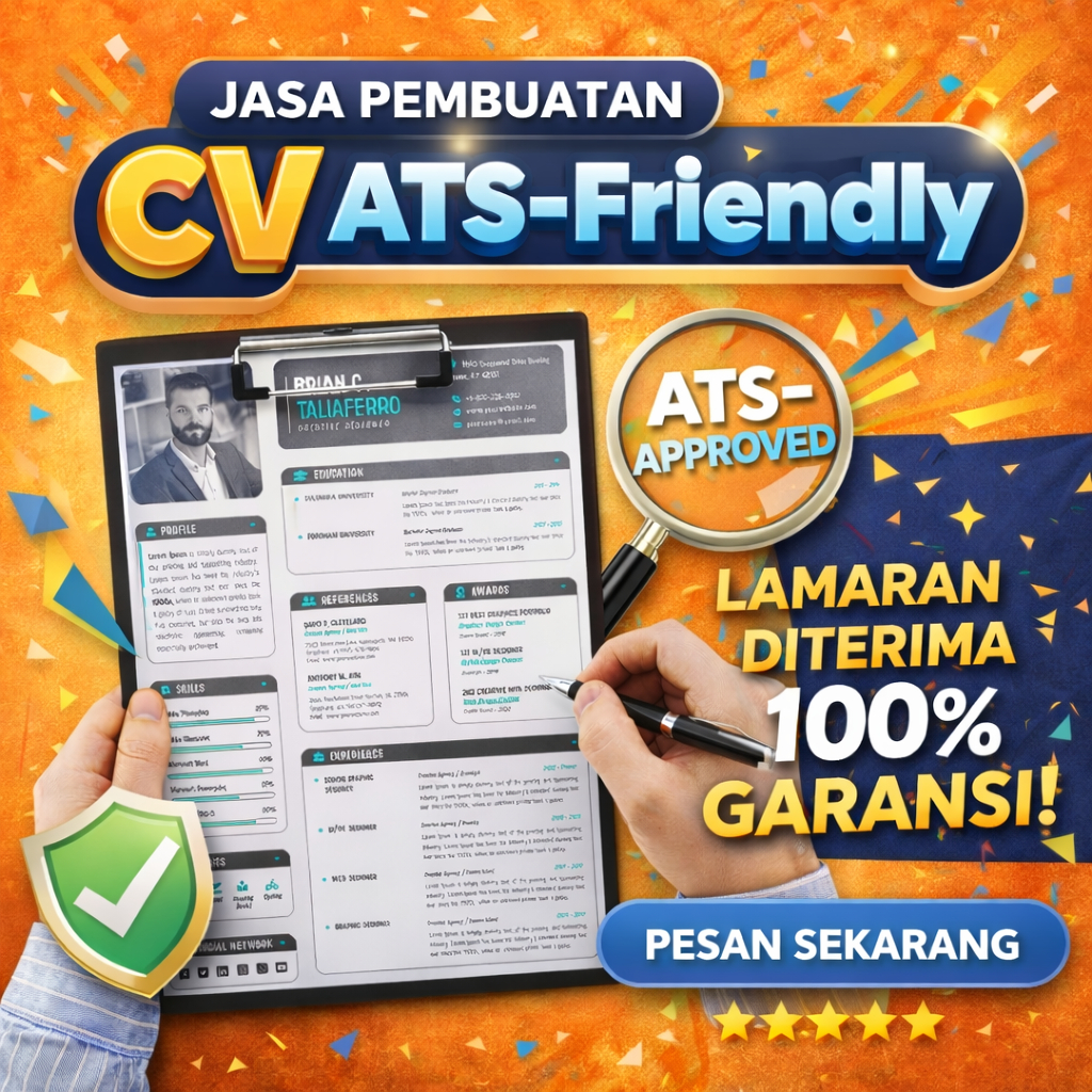 CV ATS Friendly | Jasa Pembuatan / Desain CV ATS Friendly |  jasa pembuatan surat lamaran