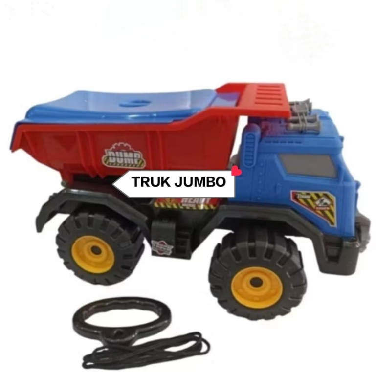 COD Mainan Anak Dump Truk Jumbo Angkut Pasir Bisa Dinaiki Kuat Aman Untuk Anak