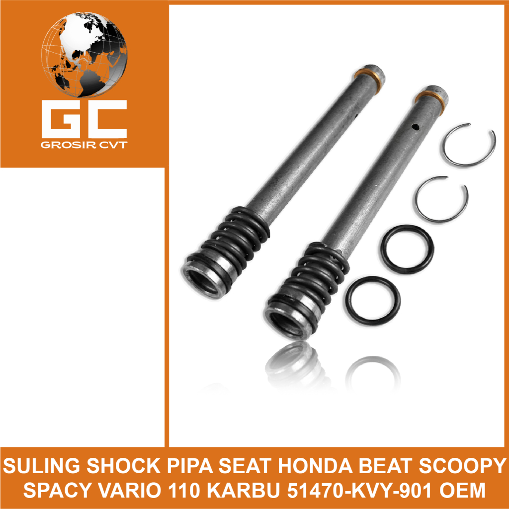 OEM Suling Shock Depan SET Beat Vario Scoopy Spacy 110 Karbu KVY