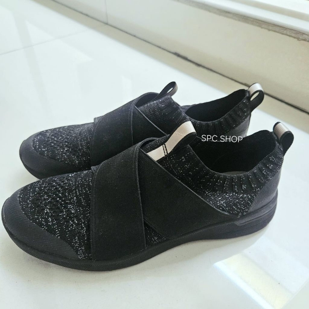 ORIGINAL KEDS Women Black / Sepatu Sneakers Hitam Wanita Size EUR 38 USA 7.5 / Keds Studio Jumper Lu