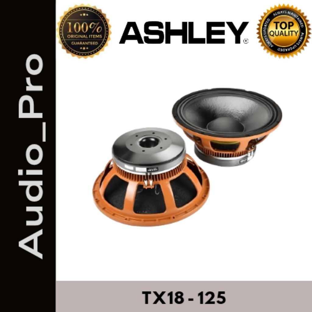 SPEAKER WOOFER ASHLEY TX18-125 / TX 18-125 / TX18 125 ( 18 INCH ) ORIGINAL