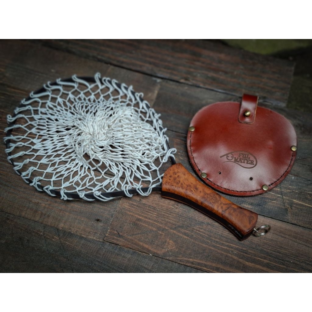 landing net lipat / folding net jaring kayu stream fishing