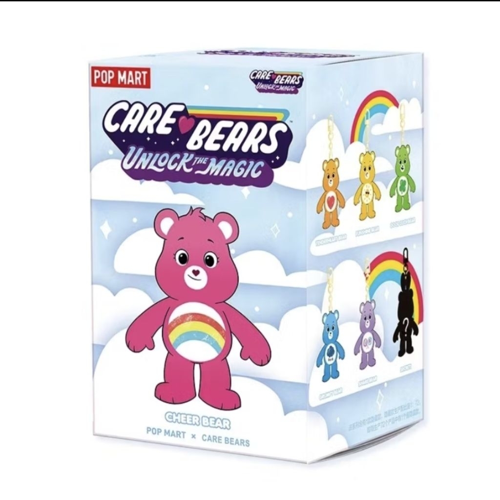 POP MART Care Bears Unlock The Magic Series Plush Pendant Blind Box.