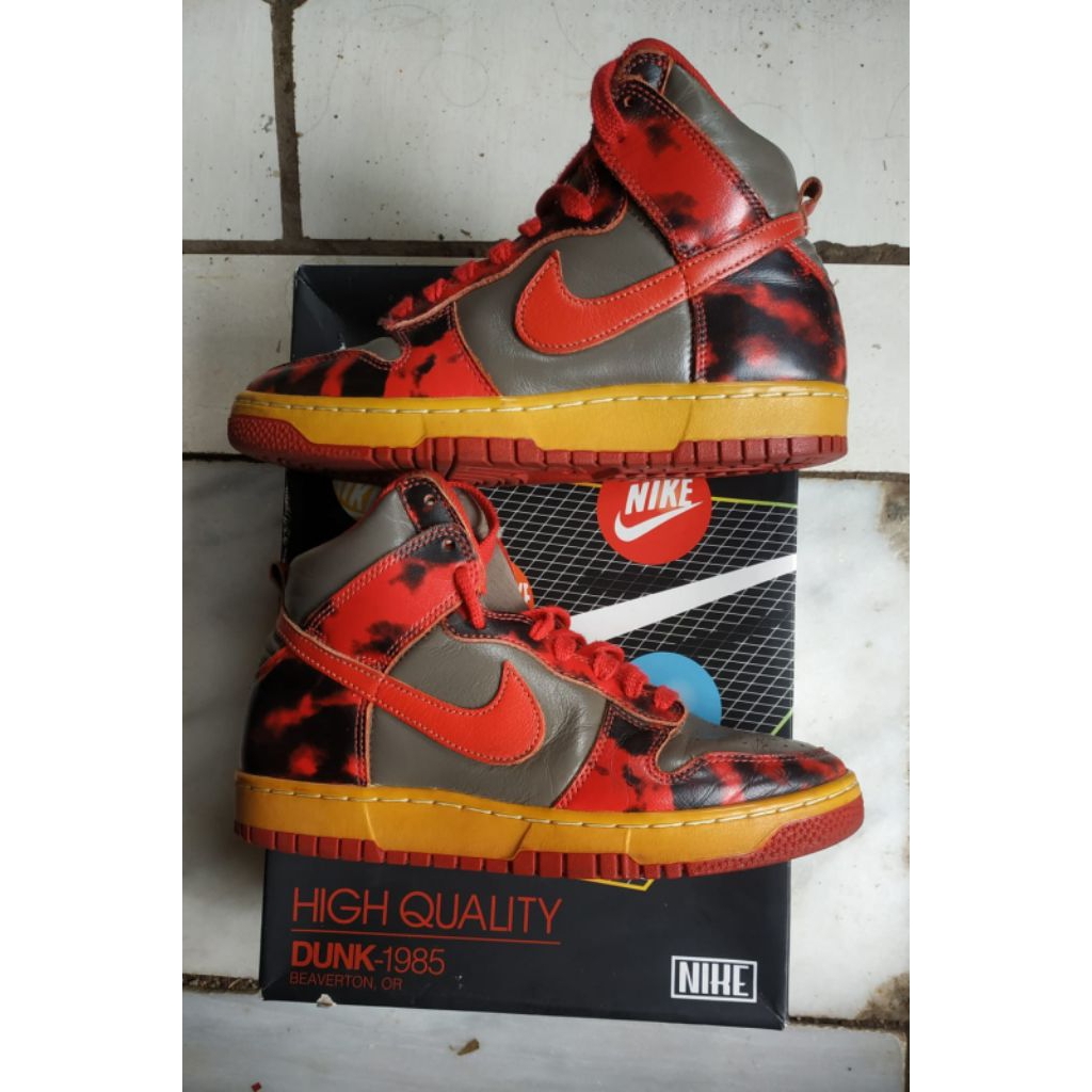 NIKE DUNK HIGH 1985 SP 'RED ACID WASH' DD9404-600|100% Original'(37)