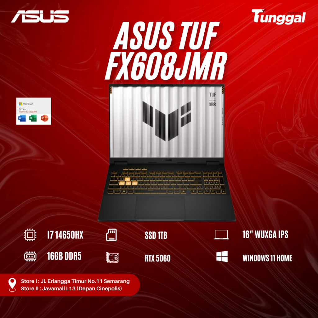 ASUS TUFF GAMING F16 FX608JMR I7-14650HX 16GB/1TB RTX 5060