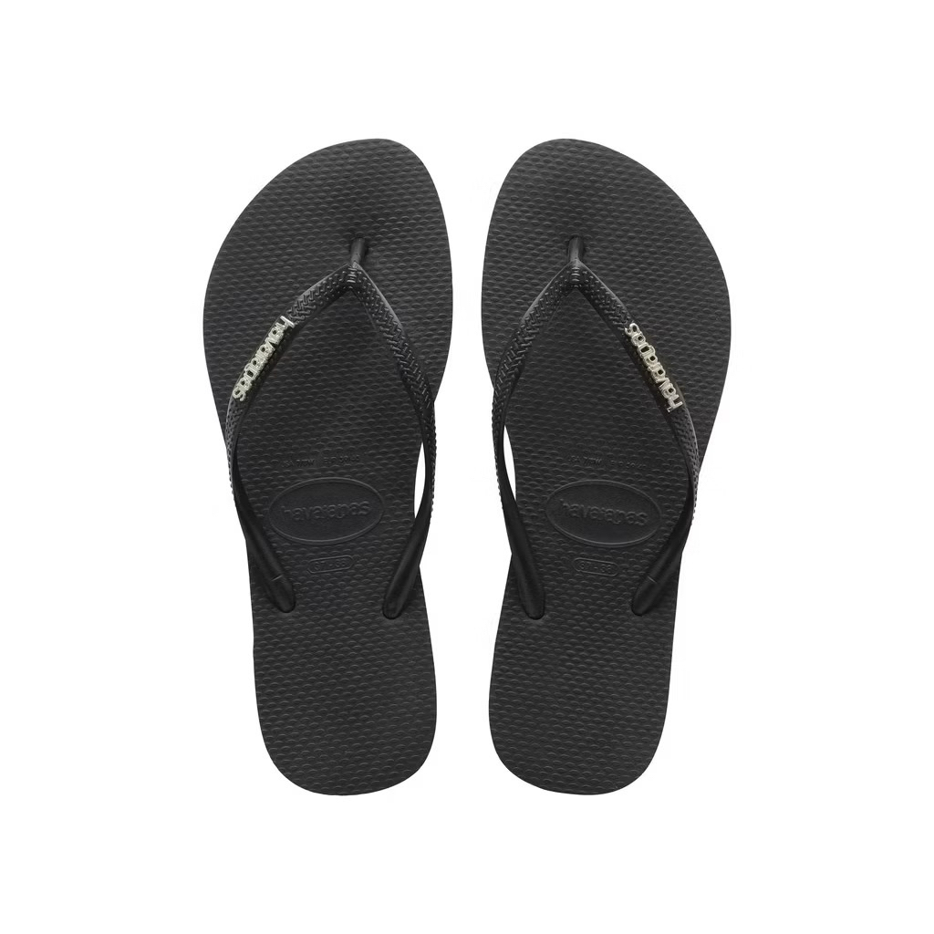 New Havaianas Slim Logo Metallic size 41/42 - Sandal Wanita