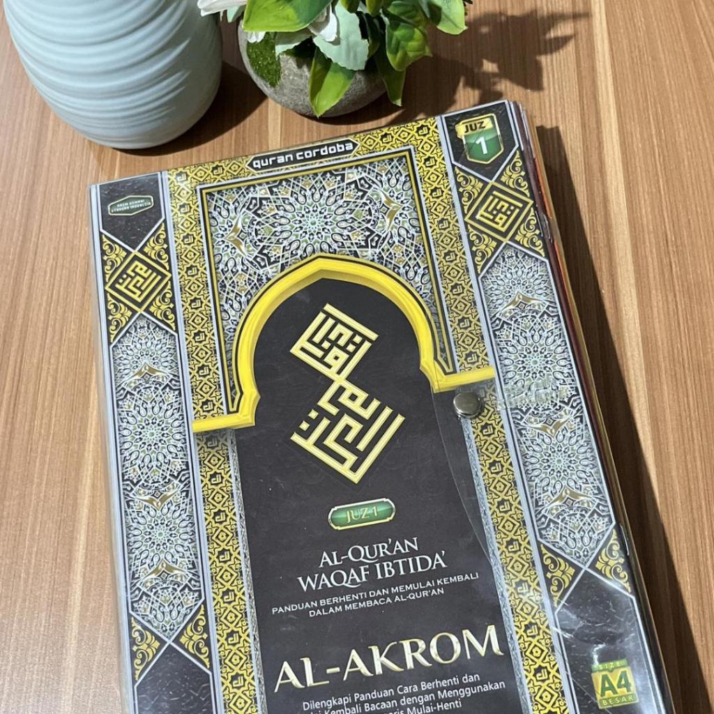 AL Quran Per Juz Besar A4 Al Akrom Cordoba Hvs Waqfu ibtida Tilawah