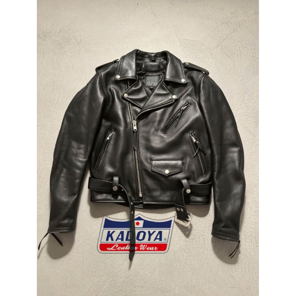 NWOT KADOYA K'S Leather Product Double Rider Leather Biker Jacket X Jaket Kulit Avirex Harley Davids