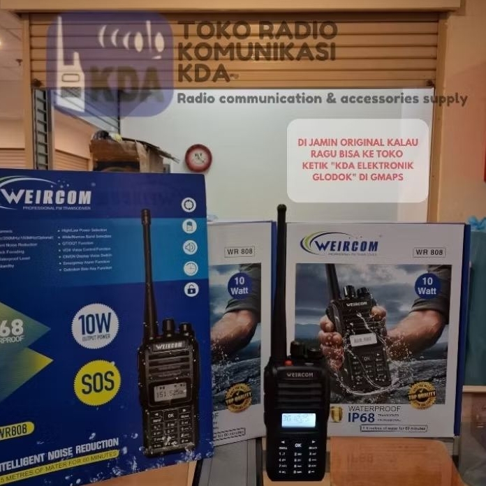 HT WEIRCOM WR808 | WEIRCOM WR 808 | HT 10 WATT | IP68 WATERPROOF | ANTI AIR | HT SINGLE BAND | HT UN
