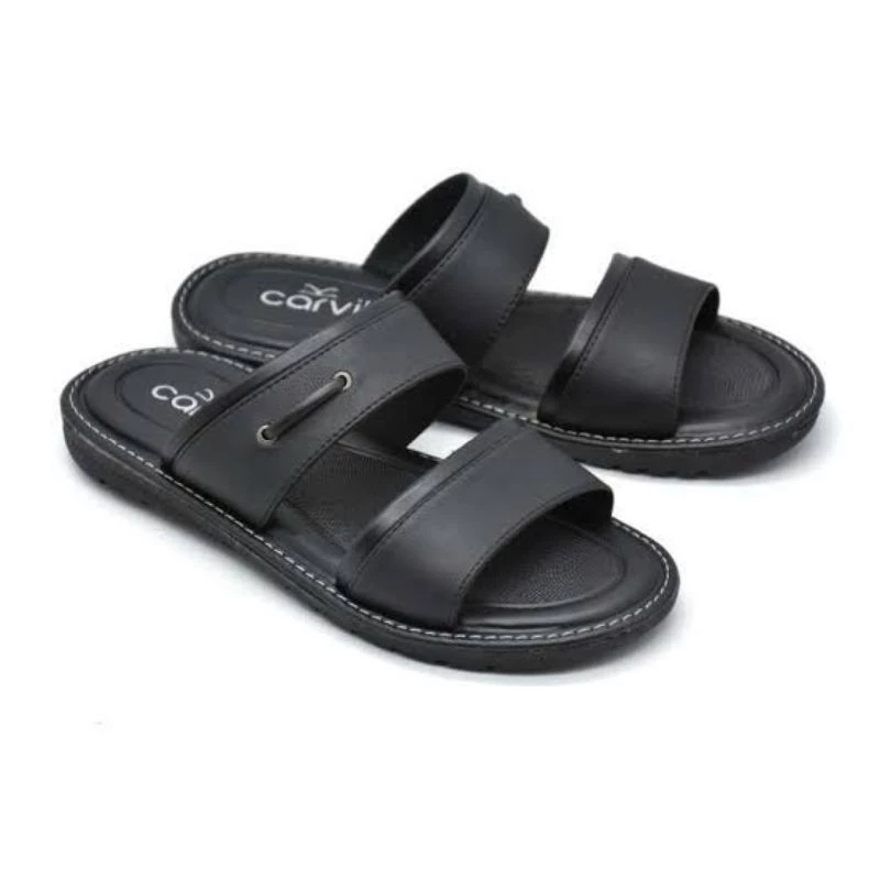 Carvil Sandal Pria Fetino-02 M | Derick-02 M | Freddo-02 M Sendal Selop Casual Kulit Original 100%